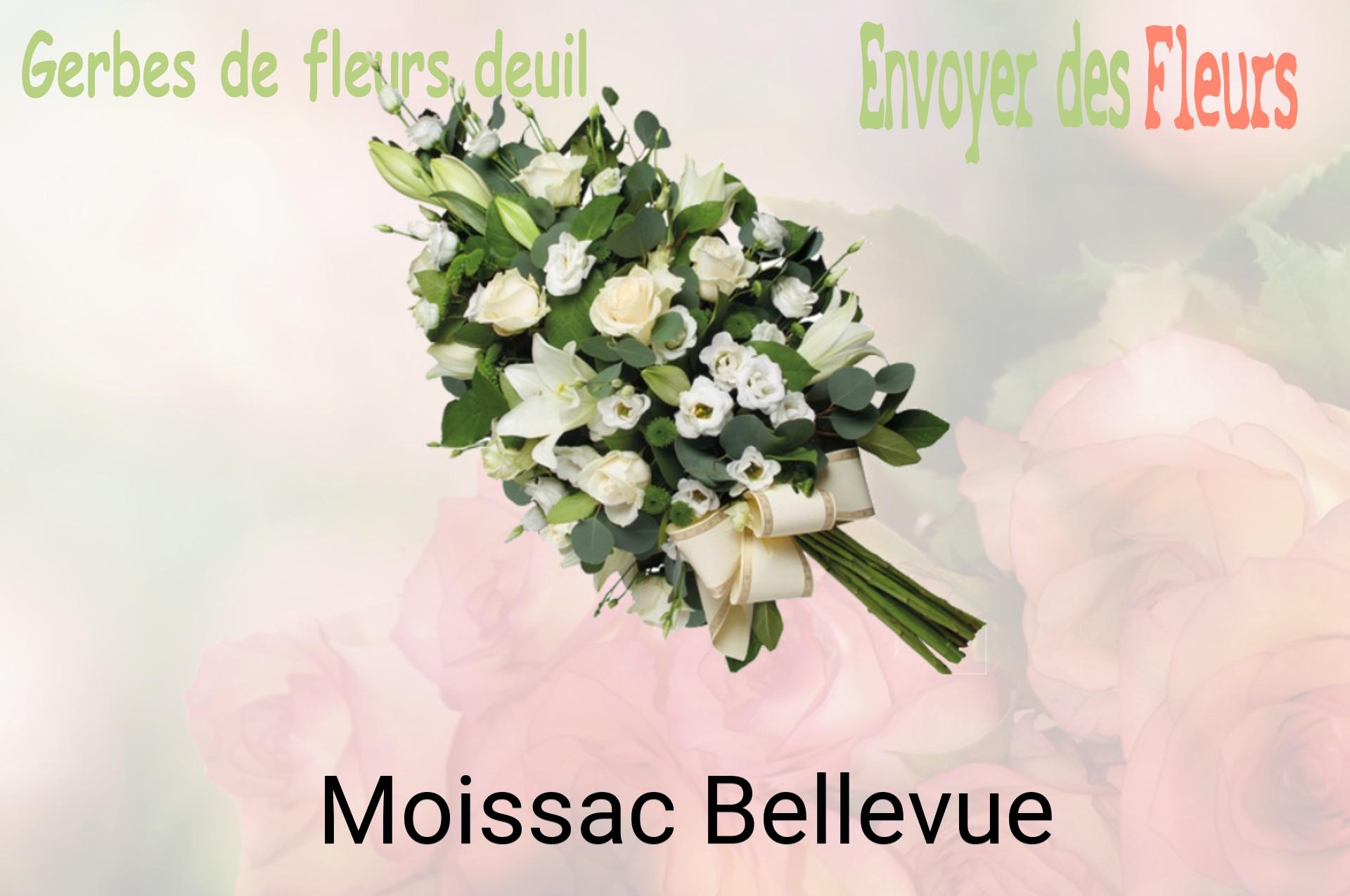 Gerbe de fleurs de deuil livrée à Moissac-Bellevue